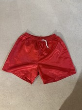 Original rare shiny satin nylon vintage football / gym / Workout  shorts Glanz