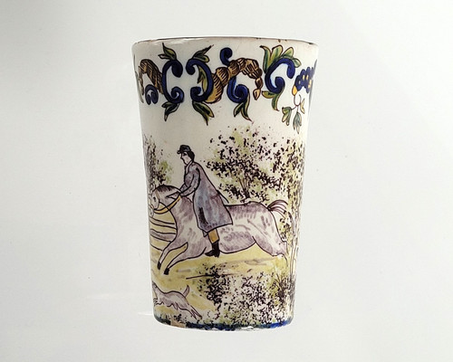 Antique delft cup beaker - /, s40