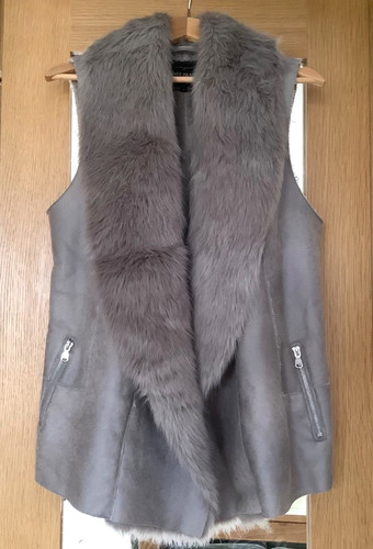 River island faux fur gilet - fur,