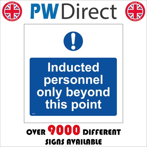 Sign inducted personnel only - inducted,