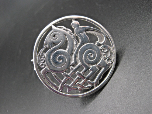 Shetland silver brooch - shetland,