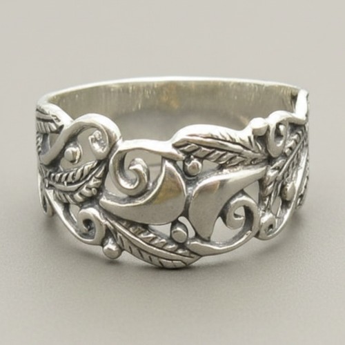 Stylish sterling silver - silver, ring