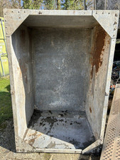 Huge Antique Galvanised Riveted Stately Home Water Tank 1.81x1.22x1.2m 