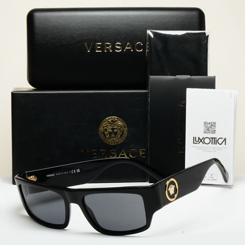 Versace sunglasses black gold - versace,