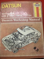 Haynes 195 Datsun Cherry Workshop Manual 1971-1974