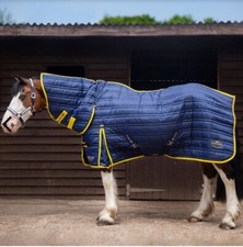 MEGA SALE TROJAN 200g Combo Stable Rug navy/yellow