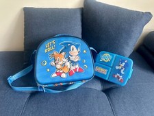 Sonic the Hedgehog Lunch Box and Bag Set Blue Kids Unisex