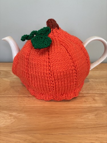 Hand knitted pumpkin - hand,