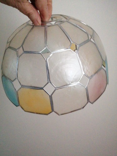 Vintage capiz shell - capiz, lampshade