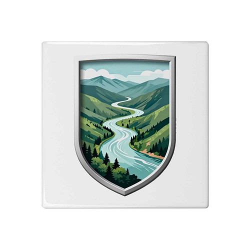 Mountain valley 108mm square - valley',
