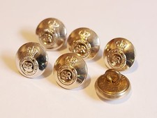 6x 11mm Royal Military Academy Sandhurst Buttons