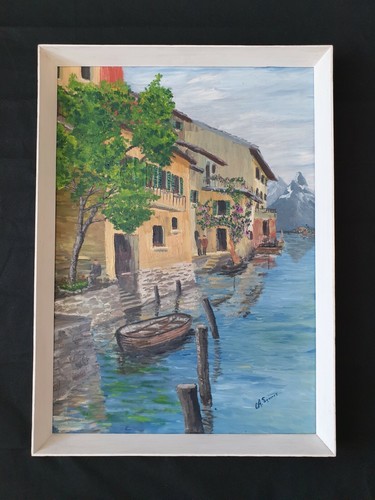 Vintage seascape painting - seascape, of