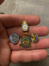 4 x Vintage Official RAF Pins Enamel Sweetheart Badges Pilot Aircrew Airman