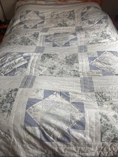 VINTAGE Blue  Large Patchwork