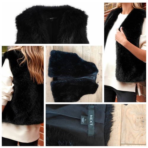 Next waistcoat gillet fur