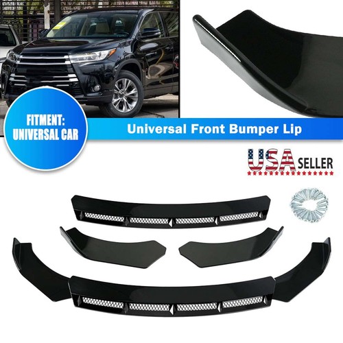 Glossy black universal front - black,
