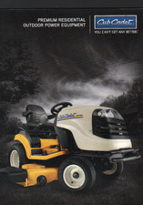 Cub Cadet Residential Outdoor Power Equipment Brochure Leaflet