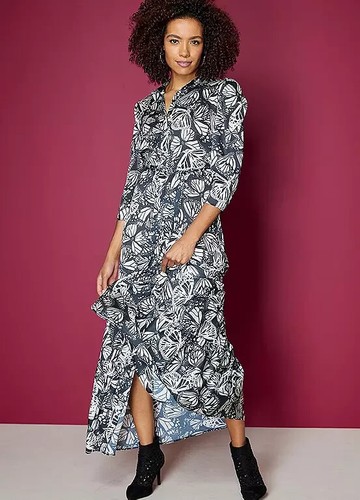 Ladies mono butterfly print - ladies,