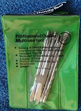 Vintage Multiuse Screwdriver 6 11cm Bits Slothead, Phillips, Awl, Gimlet