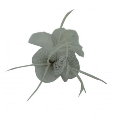 Small twisted flower - small, feather
