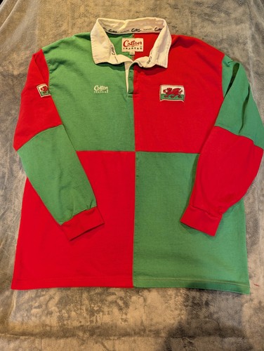 Vintage wales rugby shirt size - rugby,