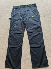site work Cargo trousers W36 L 32 Black New