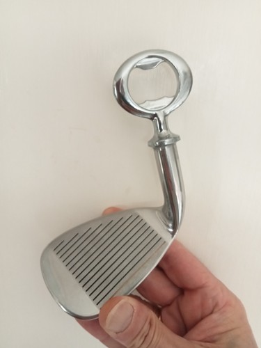 Golf club bottle opener - bottle, hand