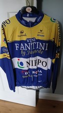 Retro Vini Fantini De Rosa Cycling Jersey Top. XXXL 3XL zip up