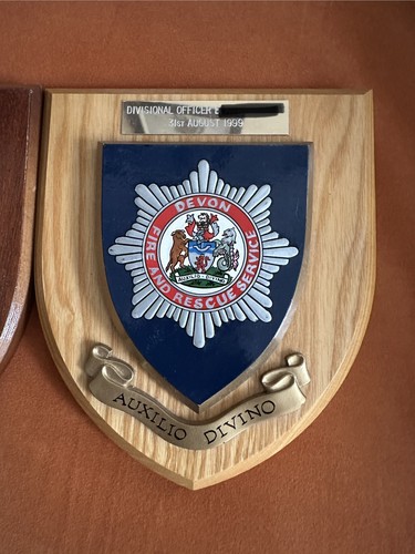 Devon fire brigade shields - x,