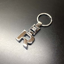 R Letter Keychains Chrome