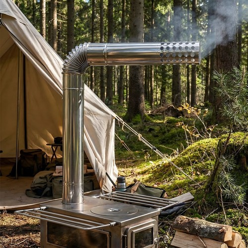 Twin wall flue pipe - pipe, stainless