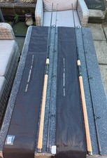 2 x Daiwa Powermesh 12ft 3lb Deadbait Rods - Cork Handles