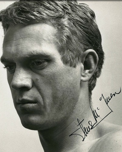 Steve mcqueen autograph signed - autograph,