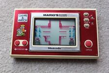 NINTENDO CGL GAME & WATCH MARIOS CEMENT FACTORY ML-102 1983 GOOD CONDITION