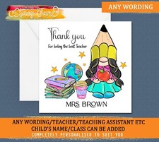 Thank You Teacher Card