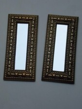 Dolls House Narrow Hall Way Mirrors  1 /12 Th Scale