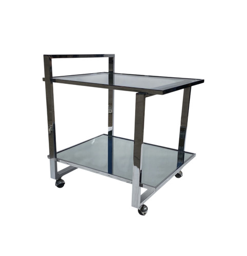 Bar cart drinks trolley chrome - cart,