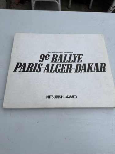 Mitsubishi 4wd paris - 4wd, paris-dakar