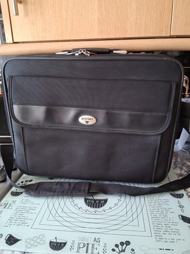Antler leather laptop bag - leather,