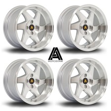 Autostar Blade 15" x 8" 4x100 ET20 alloys (4) Silver fit Mk2 Golf Lupo Mazda MX5