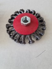 100mm Twist Knot Wire Wheel Cup M10 Screw Brush. Hard Core.
