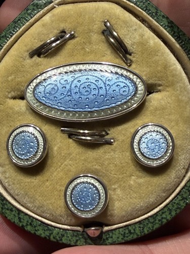 Antique sterling silver - silver, blue