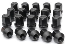 M12 x 1.5, 21mm Hex Alloy Wheel Nuts in Black for Kia cars. Set of 20.