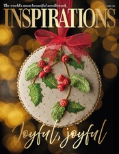 Inspirations Embroidery Magazine: Christmas/Festive Issue #124 (Oct'24) inc P&P