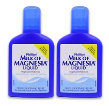2x Phillips - Milk Of Magnesia Liquid 200ml. BRAND NEW. EXP:09/2027.