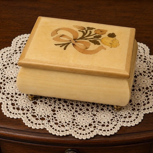 Vintage italian inlaid wood - inlaid,