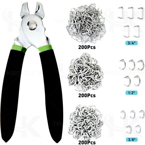 Hog ring pliers kit 600pc - pliers,