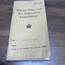 ww2 military police note book (unused)