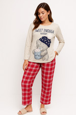 ex UK Brand Cotton or Fleece Pyjama Top Only Women Long Sleeve Nightwear Shirt