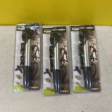 MILESTONE CYCLING COMPACT TYRE PUMP / 3 ADAPTORS / BICYCLE FRAME MOUNT X3